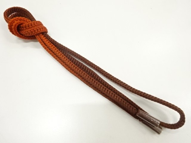 JAPANESE KIMONO / UNUSED HAND-TIED OBIJIME